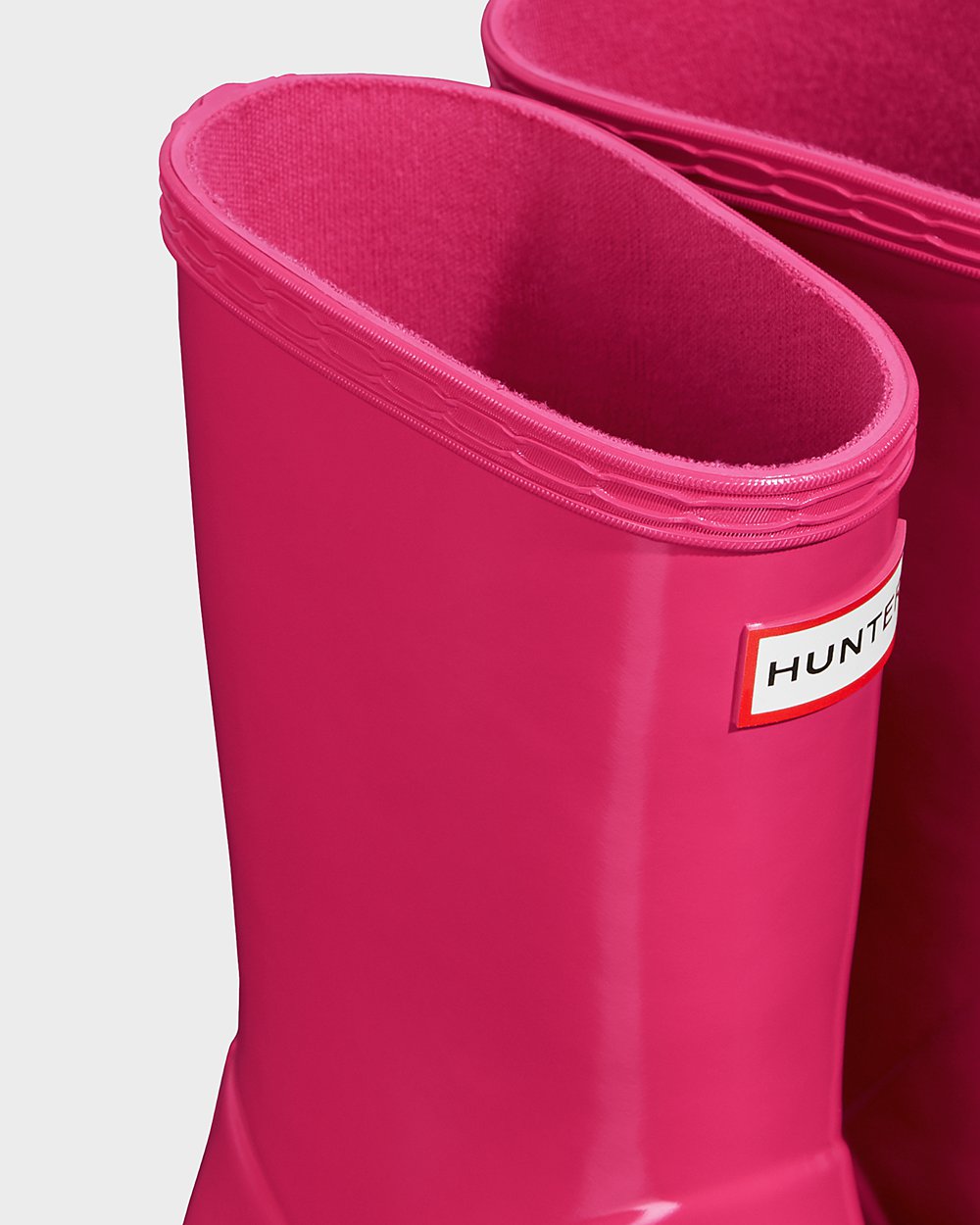 Hunter Original First Classic Gloss Rain Boots - Shop Kids Light Pink - LVSOKI307